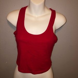 red crop top